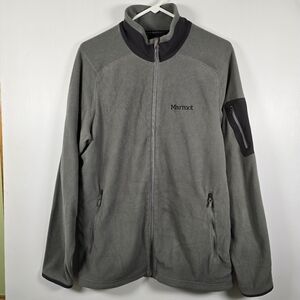 Marmot Men's Reactor Polartec Full Zip Jacket Men's Fleece Gray Size Large